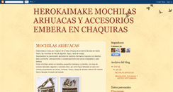 Desktop Screenshot of herokaimake-mochilasarhuacas.blogspot.com