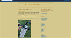 Desktop Screenshot of evansadventures-evan.blogspot.com