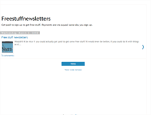 Tablet Screenshot of freestuffnewsletters.blogspot.com