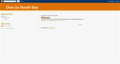 Desktop Screenshot of diveinsouthbay.blogspot.com