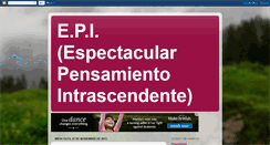 Desktop Screenshot of espectaularpensamientointrascendente.blogspot.com