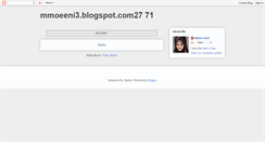 Desktop Screenshot of mmoeeni3.blogspot.com