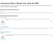 Tablet Screenshot of casamentoalineedaniel.blogspot.com