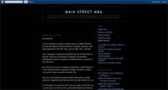 Desktop Screenshot of mainstreetmba.blogspot.com