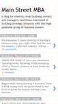 Mobile Screenshot of mainstreetmba.blogspot.com