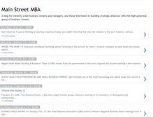 Tablet Screenshot of mainstreetmba.blogspot.com