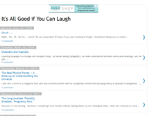 Tablet Screenshot of itsallgoodtoday.blogspot.com