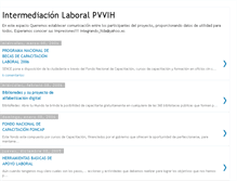 Tablet Screenshot of intermediacionlaboralpvvih.blogspot.com