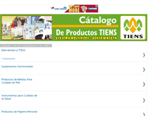 Tablet Screenshot of catalogodeproductostiens.blogspot.com