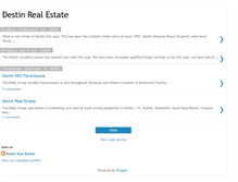 Tablet Screenshot of destinrealty.blogspot.com