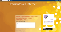 Desktop Screenshot of descuentoseninternet.blogspot.com