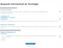 Tablet Screenshot of busquedainternacionaldetecnologia.blogspot.com