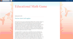 Desktop Screenshot of educational-math-games.blogspot.com