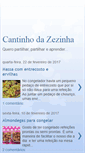 Mobile Screenshot of cantinhodazezinha.blogspot.com