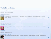 Tablet Screenshot of cantinhodazezinha.blogspot.com