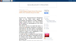 Desktop Screenshot of kalikasanupdates.blogspot.com