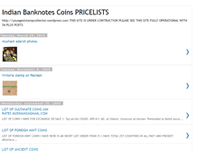 Tablet Screenshot of banknotepricelist.blogspot.com