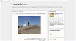 Desktop Screenshot of limamilenaria.blogspot.com