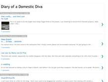 Tablet Screenshot of domesticdivasdiary.blogspot.com