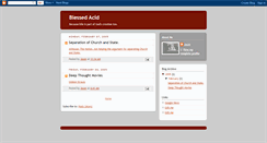 Desktop Screenshot of blessedacid.blogspot.com
