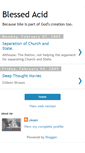 Mobile Screenshot of blessedacid.blogspot.com