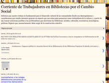 Tablet Screenshot of bibliotecariosporelcambiosocial.blogspot.com