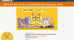 Desktop Screenshot of fetedujeuetdelaparentalite.blogspot.com