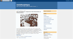 Desktop Screenshot of metallurgistguy.blogspot.com
