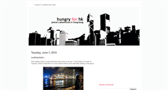 Desktop Screenshot of hungryforhk.blogspot.com