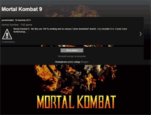 Tablet Screenshot of mortal-kombat9.blogspot.com