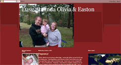 Desktop Screenshot of daveamandaolivia.blogspot.com