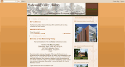 Desktop Screenshot of mahoninghistory.blogspot.com