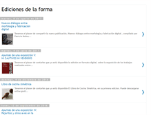 Tablet Screenshot of edicionesdelaforma.blogspot.com