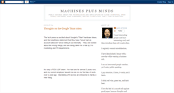 Desktop Screenshot of machinesplusminds.blogspot.com