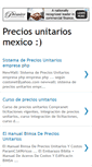 Mobile Screenshot of preciosunitariosmexico.blogspot.com