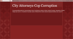 Desktop Screenshot of cityattorneys-copcorruption.blogspot.com