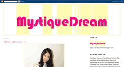 Desktop Screenshot of mystiquedream.blogspot.com