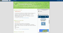 Desktop Screenshot of christiandanceforce.blogspot.com