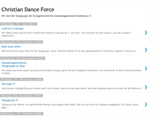 Tablet Screenshot of christiandanceforce.blogspot.com