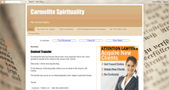 Desktop Screenshot of carmelitespiritualtiy.blogspot.com