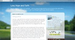 Desktop Screenshot of lovehopeandfaith.blogspot.com
