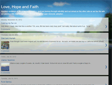 Tablet Screenshot of lovehopeandfaith.blogspot.com