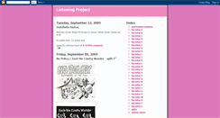 Desktop Screenshot of listeningprojectisdead.blogspot.com