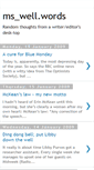 Mobile Screenshot of mswellwords.blogspot.com