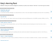 Tablet Screenshot of katysrant.blogspot.com