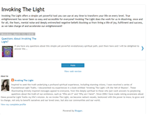 Tablet Screenshot of invokingthelight.blogspot.com