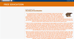 Desktop Screenshot of freeeducationtip.blogspot.com