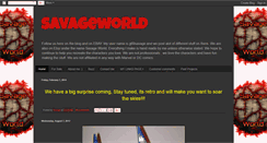 Desktop Screenshot of mysavageworld.blogspot.com