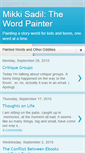 Mobile Screenshot of mikki-wordpainter.blogspot.com