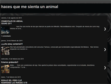 Tablet Screenshot of hacesquemesientaunanimal.blogspot.com